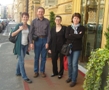von links Sigi, Werner, ich und Nini vor der Heimreise nach Wien